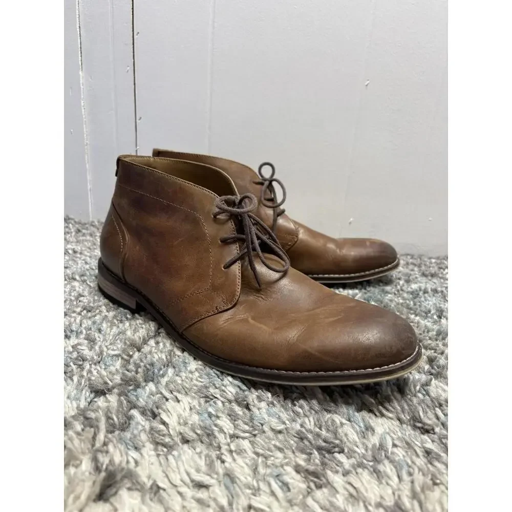 Aston Grey Boots Mens 13 Ranni Chukka Desert Ankle Lace Up Leather Business